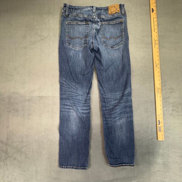 American Eagle Outfitter Jeans Mens Distressed Destroy Slim Flex Blue 31x32 - Picture 3 of 13